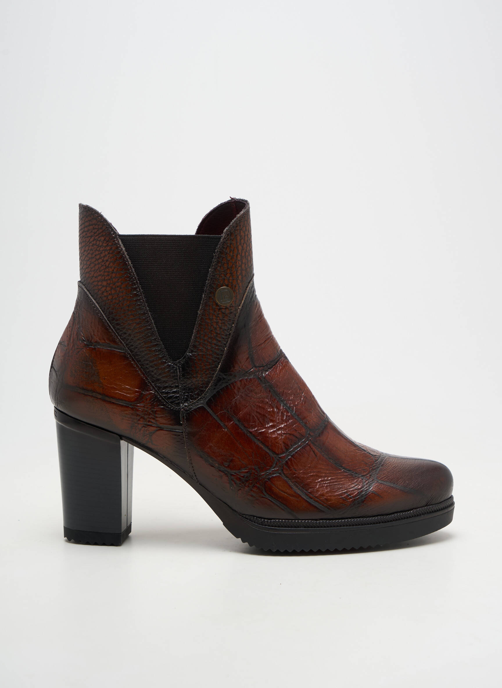 Bottines/boots bout pointu talon de 7 à 9cm marron JOSE SAENZ femme