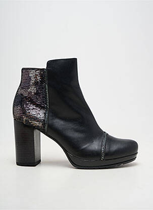 Bottines/boots matière lisse talon de 7 à 9cm noir JOSE SAENZ femme