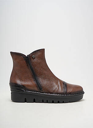 Bottines/boots matière lisse talon de 4 à 6cm marron JOSE SAENZ femme