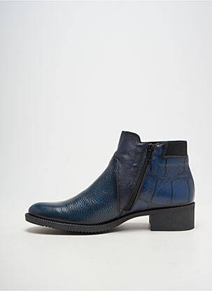 Bottines/boots matière lisse talon de 4 à 6cm bleu JOSE SAENZ femme