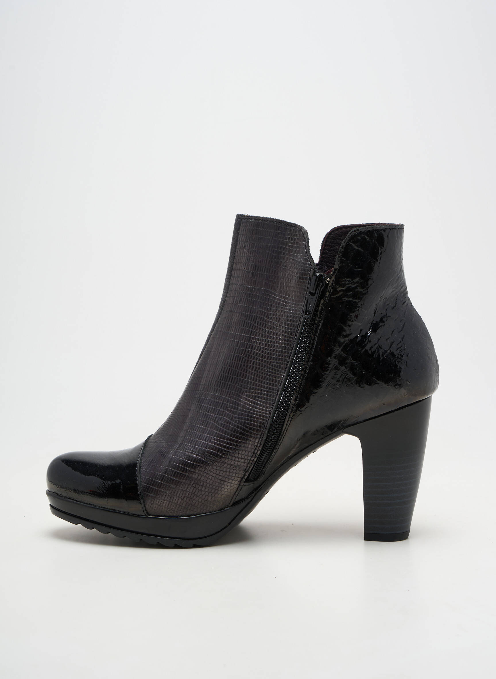 Bottines/boots matière lisse talon de 7 à 9cm noir JOSE SAENZ femme