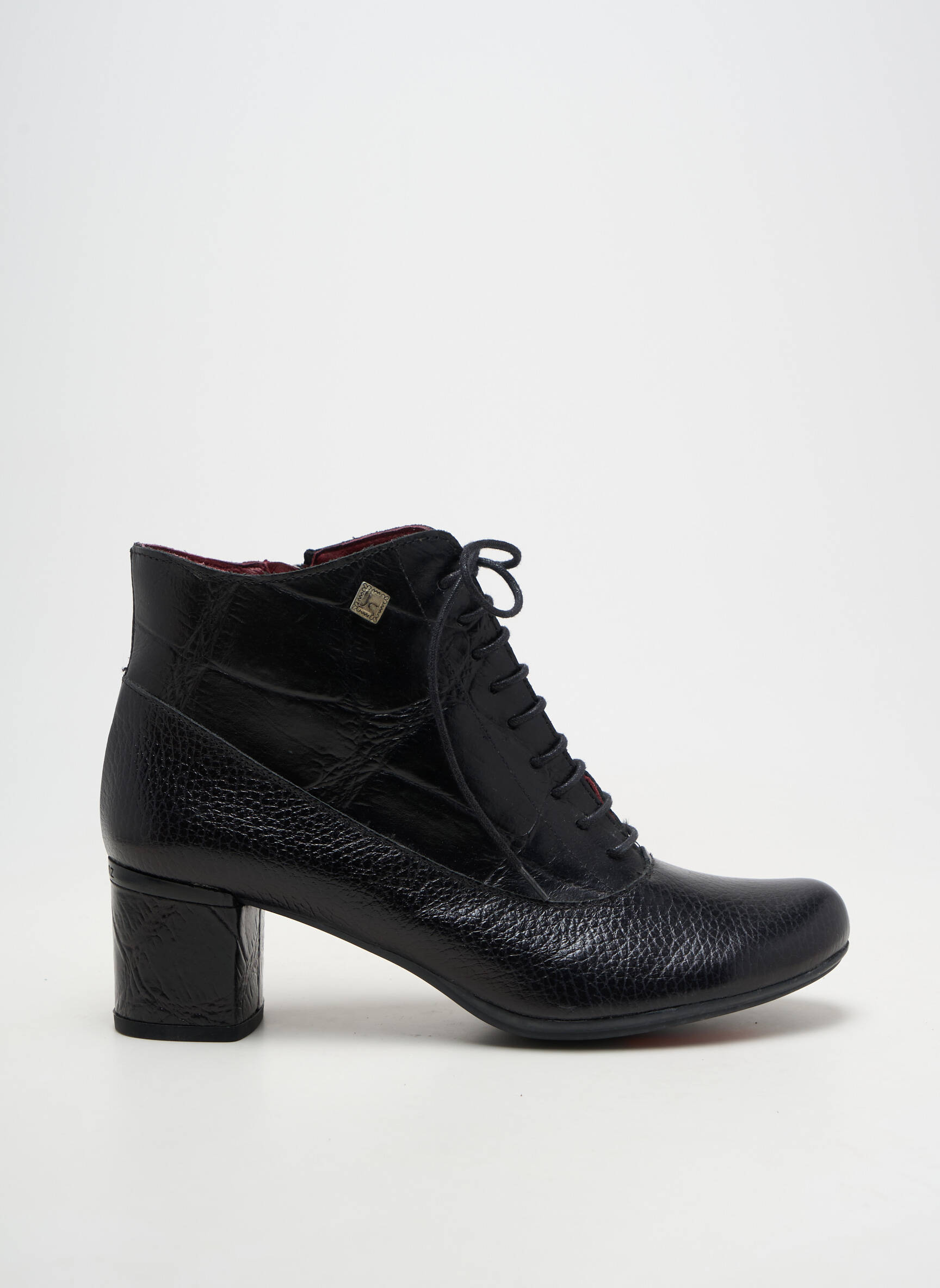 Bottines/boots matière lisse talon de 7 à 9cm noir JOSE SAENZ femme