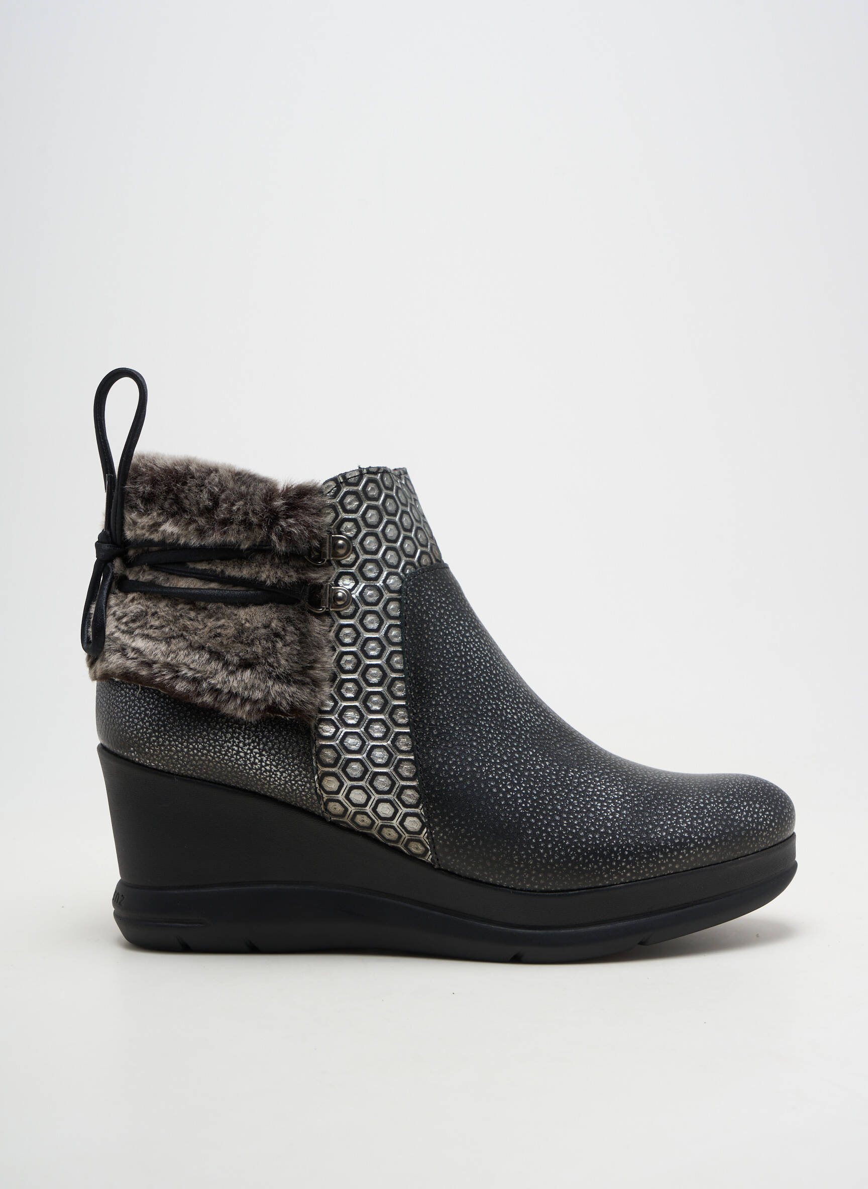 Bottines/boots matière lisse talon de 7 à 9cm noir JOSE SAENZ femme