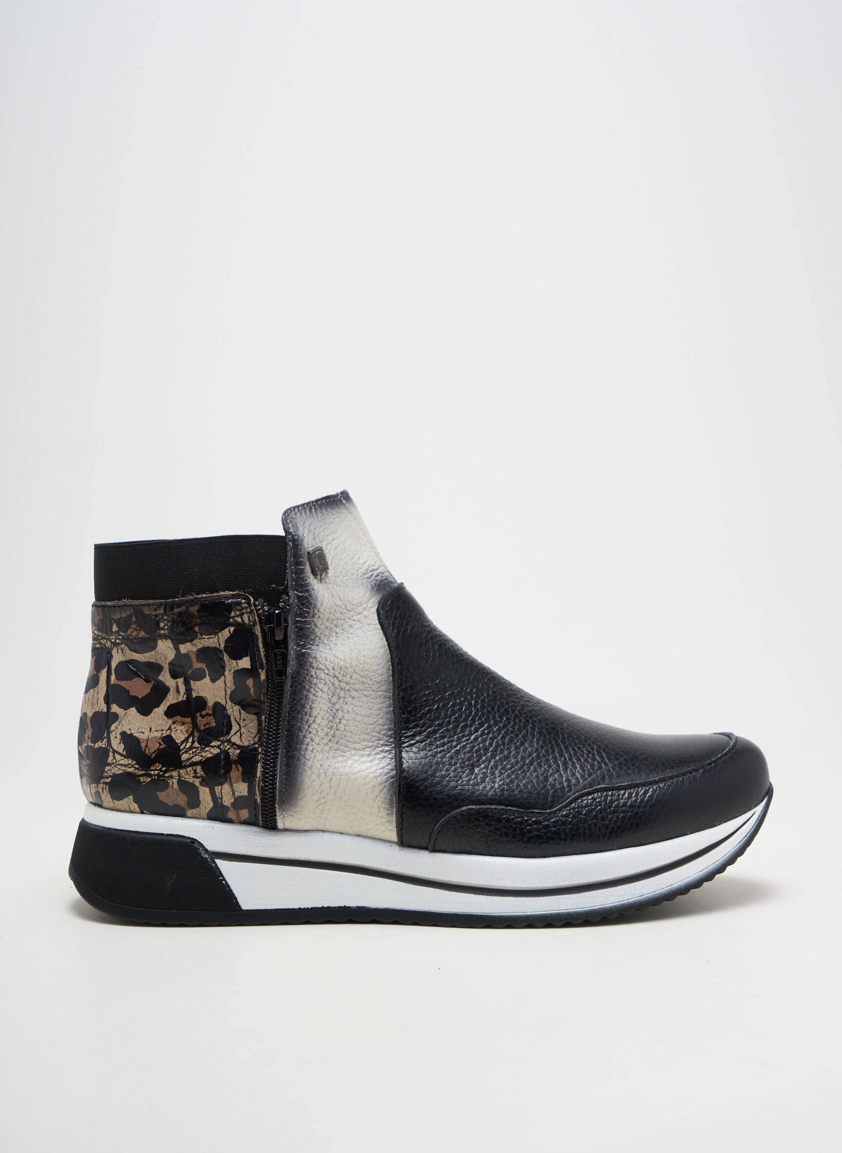 Bottines/boots matière lisse talon plat jusqu'à 3cm noir JOSE SAENZ femme