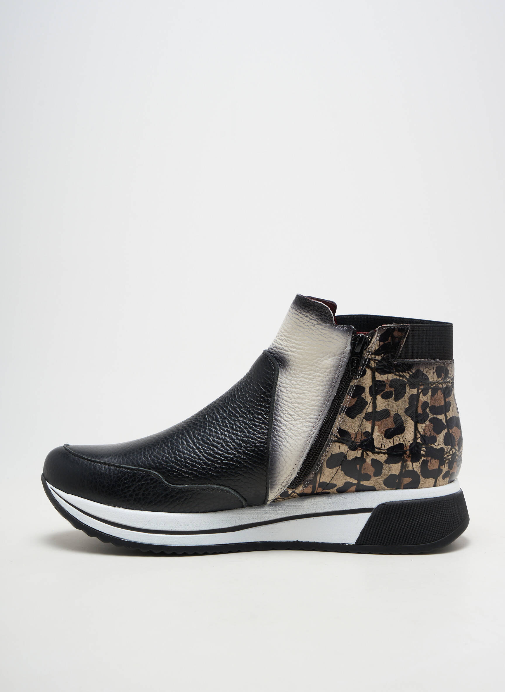 Bottines/boots matière lisse talon plat jusqu'à 3cm noir JOSE SAENZ femme