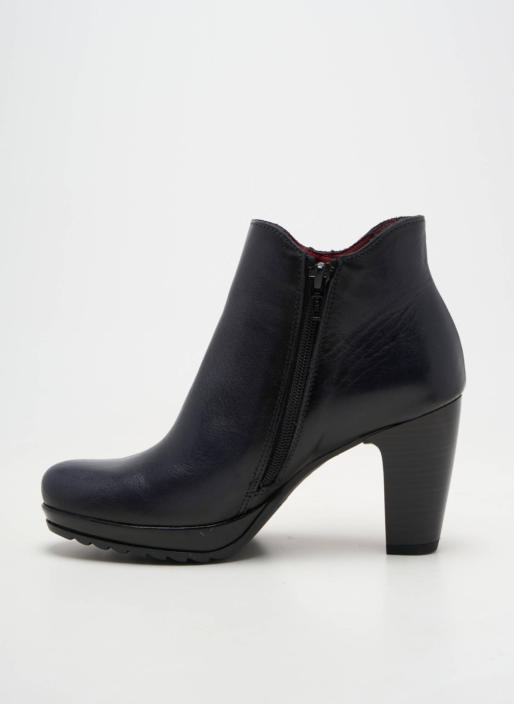 Bottines/boots matière lisse talon de 7 à 9cm bleu JOSE SAENZ femme
