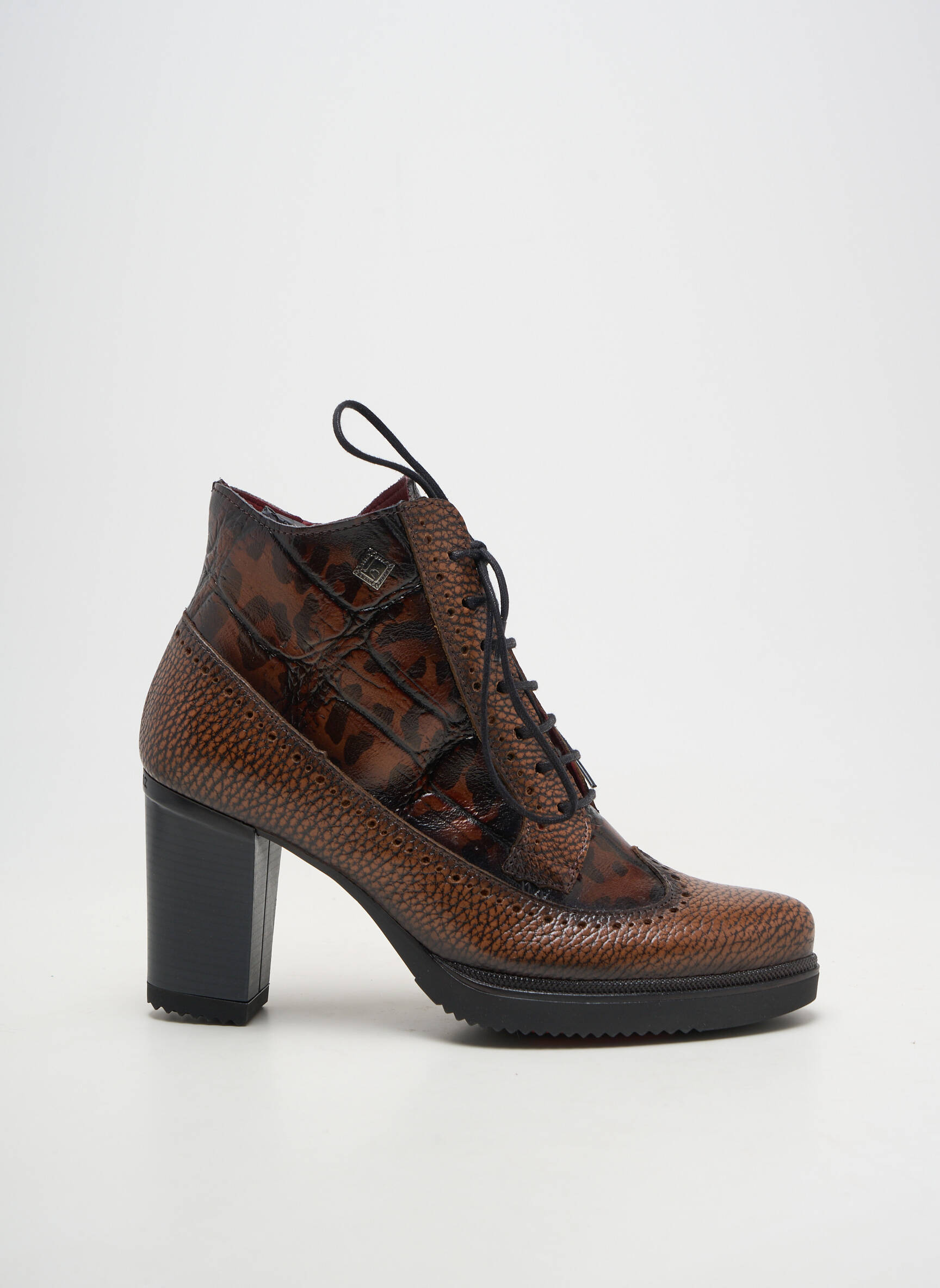 Bottines/boots matière lisse talon de 7 à 9cm marron JOSE SAENZ femme