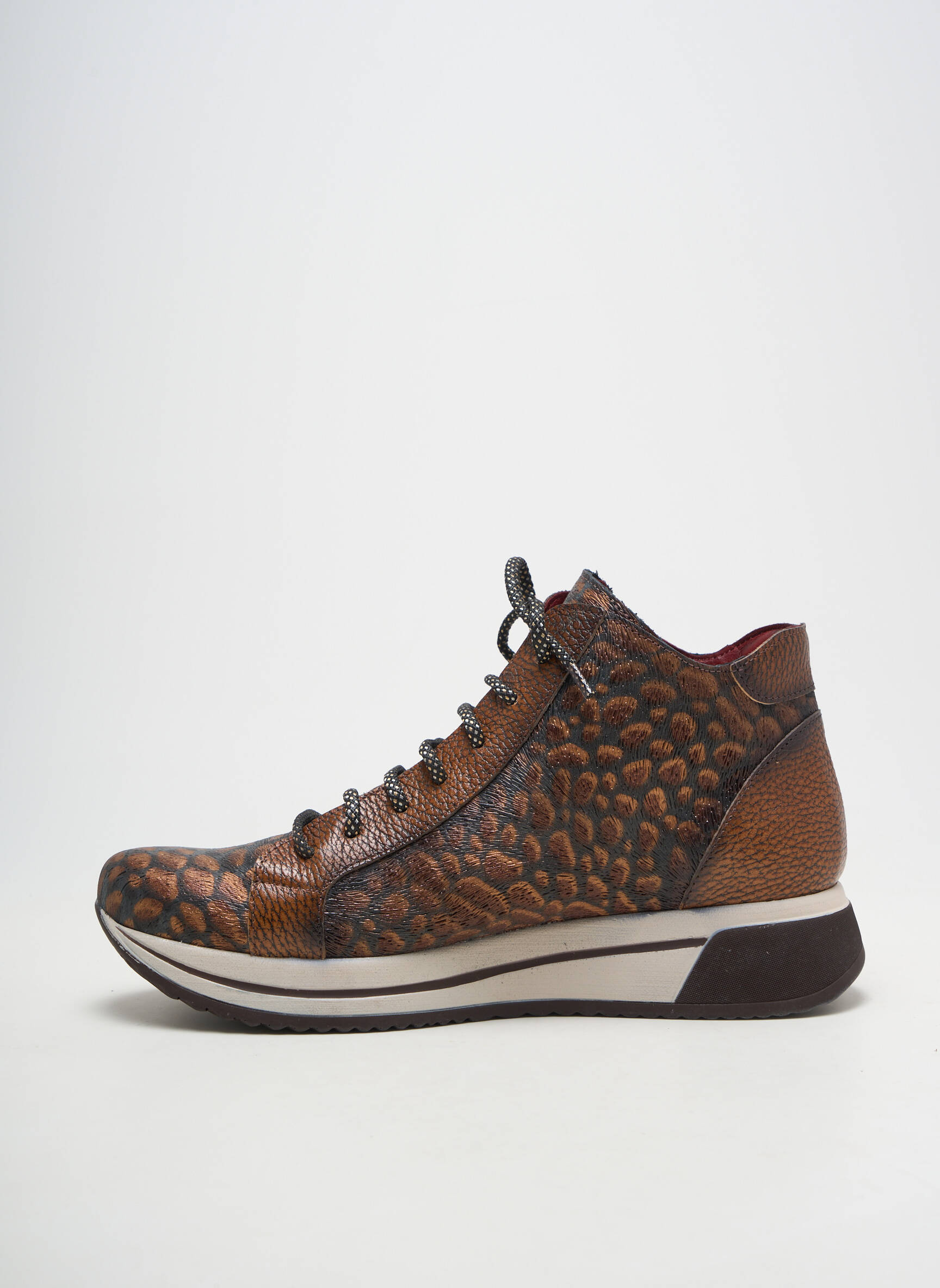 Chaussures de confort matière lisse talon plat jusqu'à 3cm marron JOSE SAENZ femme