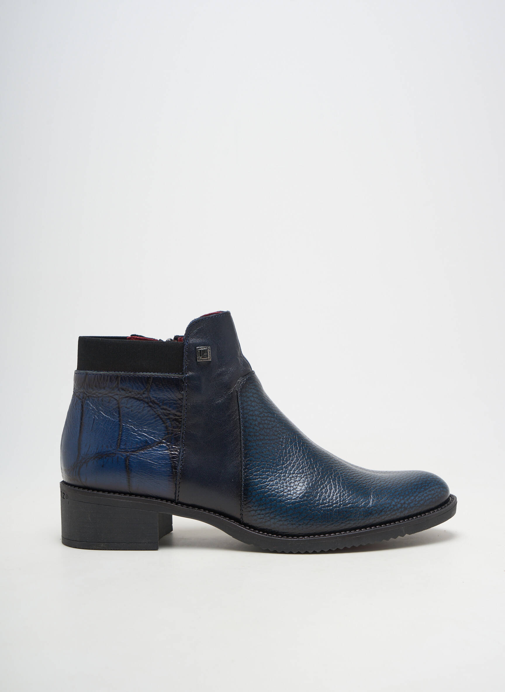 Bottines/boots matière lisse talon de 4 à 6cm bleu JOSE SAENZ femme