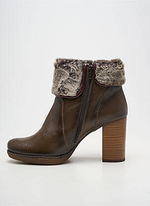 Bottines/boots matière lisse talon de 7 à 9cm marron JOSE SAENZ femme