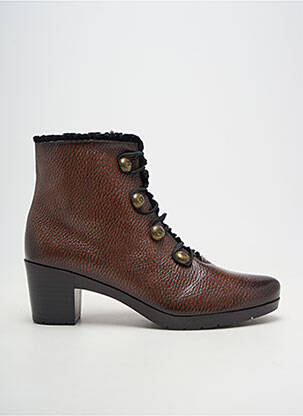 Bottines/boots matière lisse talon de 4 à 6cm marron JOSE SAENZ femme
