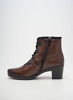 Bottines/boots matière lisse talon de 4 à 6cm marron JOSE SAENZ femme