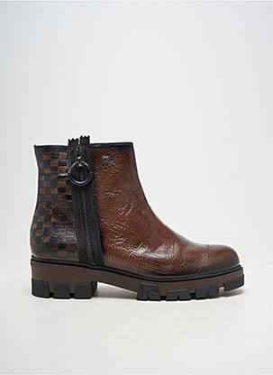 Bottines/boots matière lisse talon de 4 à 6cm marron JOSE SAENZ femme