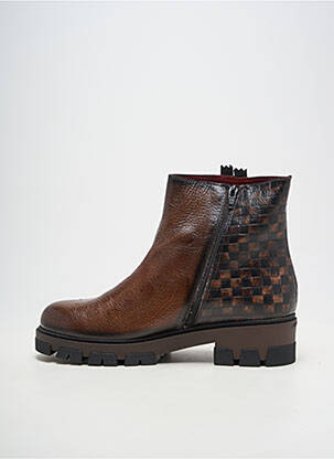 Bottines/boots matière lisse talon de 4 à 6cm marron JOSE SAENZ femme