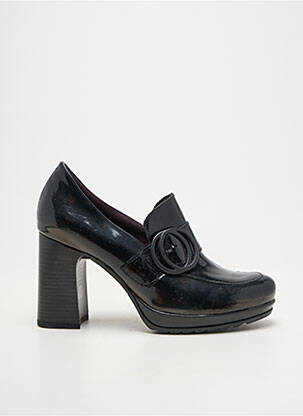 Mocassins tissage vernis talon de 7 à 9cm noir JOSE SAENZ femme
