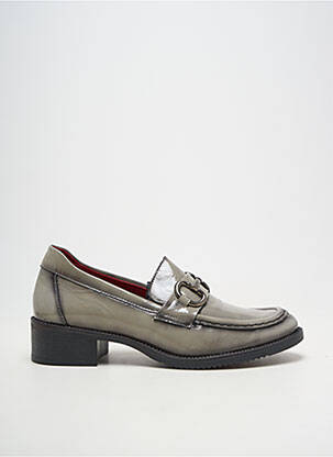 Mocassins matière lisse talon de 4 à 6cm gris JOSE SAENZ femme