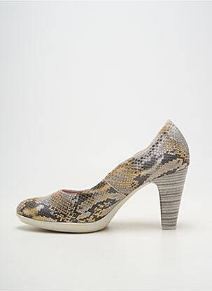 Escarpins tissage satiné talon de 7 à 9cm gris JOSE SAENZ femme