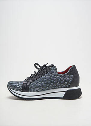 Baskets matière lisse talon plat jusqu'à 3cm noir JOSE SAENZ femme