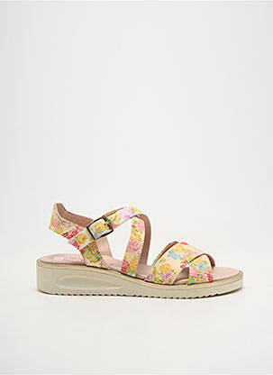 Sandales/nu pieds tissage satiné talon plat jusqu'à 3cm vert JOSE SAENZ femme