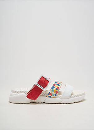Mules/sabots matière lisse talon plat jusqu'à 3cm blanc JOSE SAENZ femme