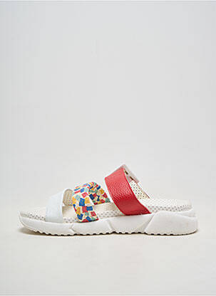 Mules/sabots matière lisse talon plat jusqu'à 3cm blanc JOSE SAENZ femme