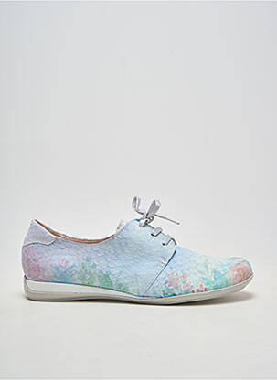Derbies bout rond talon plat jusqu'à 3cm bleu JOSE SAENZ femme
