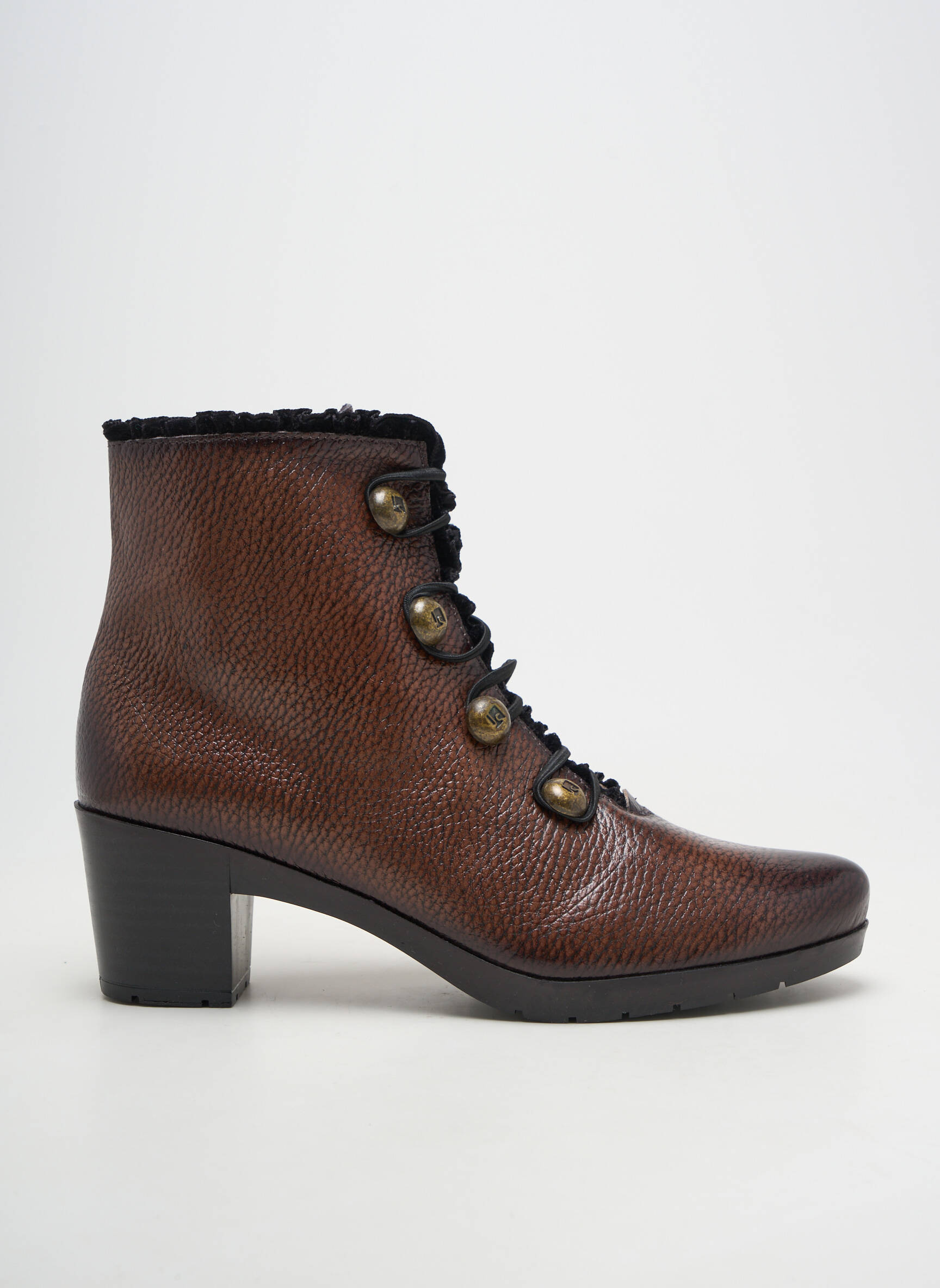 Bottines/boots matière lisse talon de 4 à 6cm marron JOSE SAENZ femme