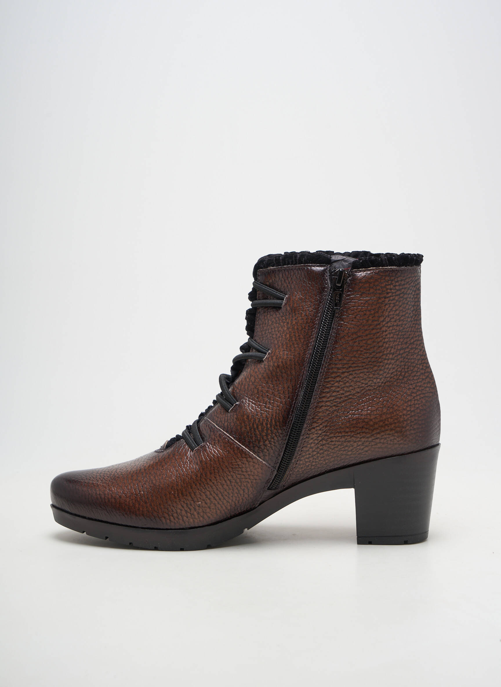 Bottines/boots matière lisse talon de 4 à 6cm marron JOSE SAENZ femme