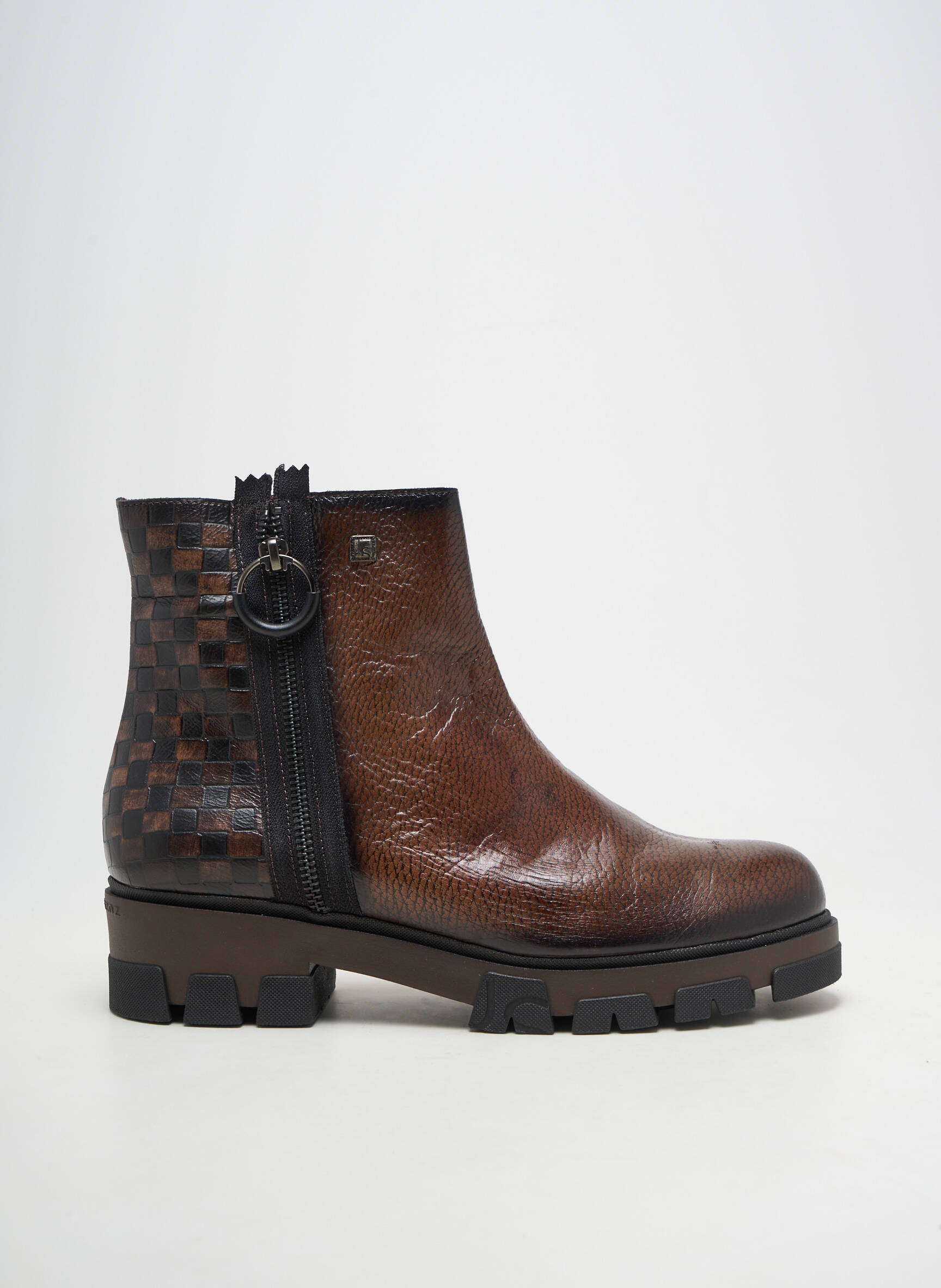 Bottines/boots matière lisse talon de 4 à 6cm marron JOSE SAENZ femme