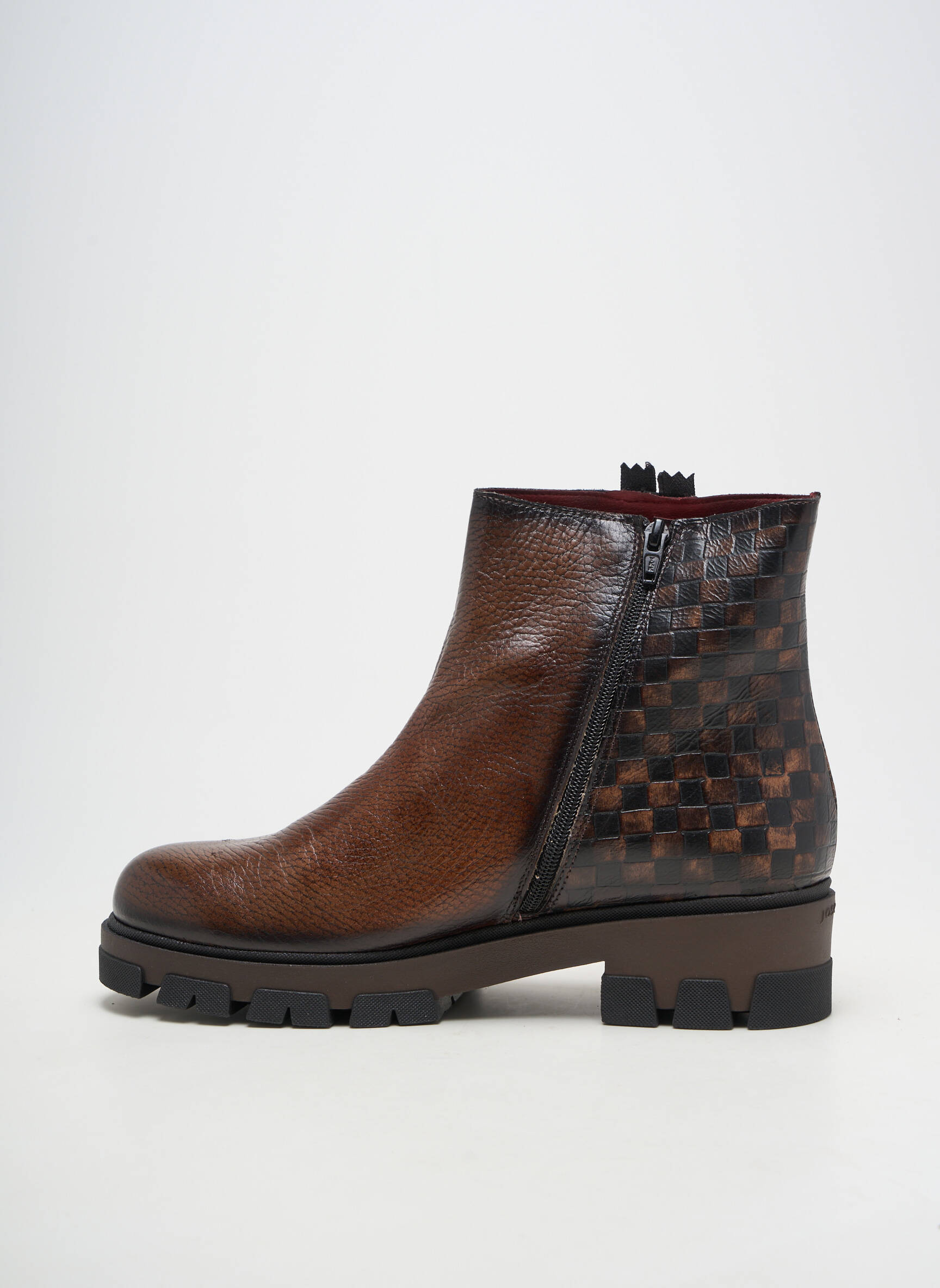 Bottines/boots matière lisse talon de 4 à 6cm marron JOSE SAENZ femme
