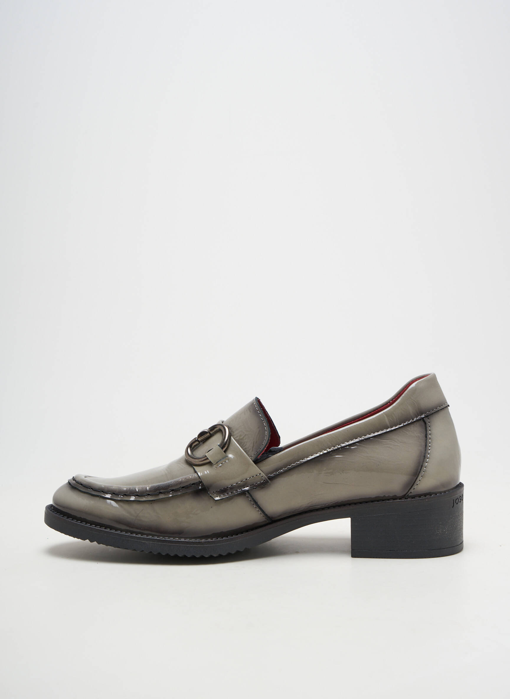 Mocassins matière lisse talon de 4 à 6cm gris JOSE SAENZ femme