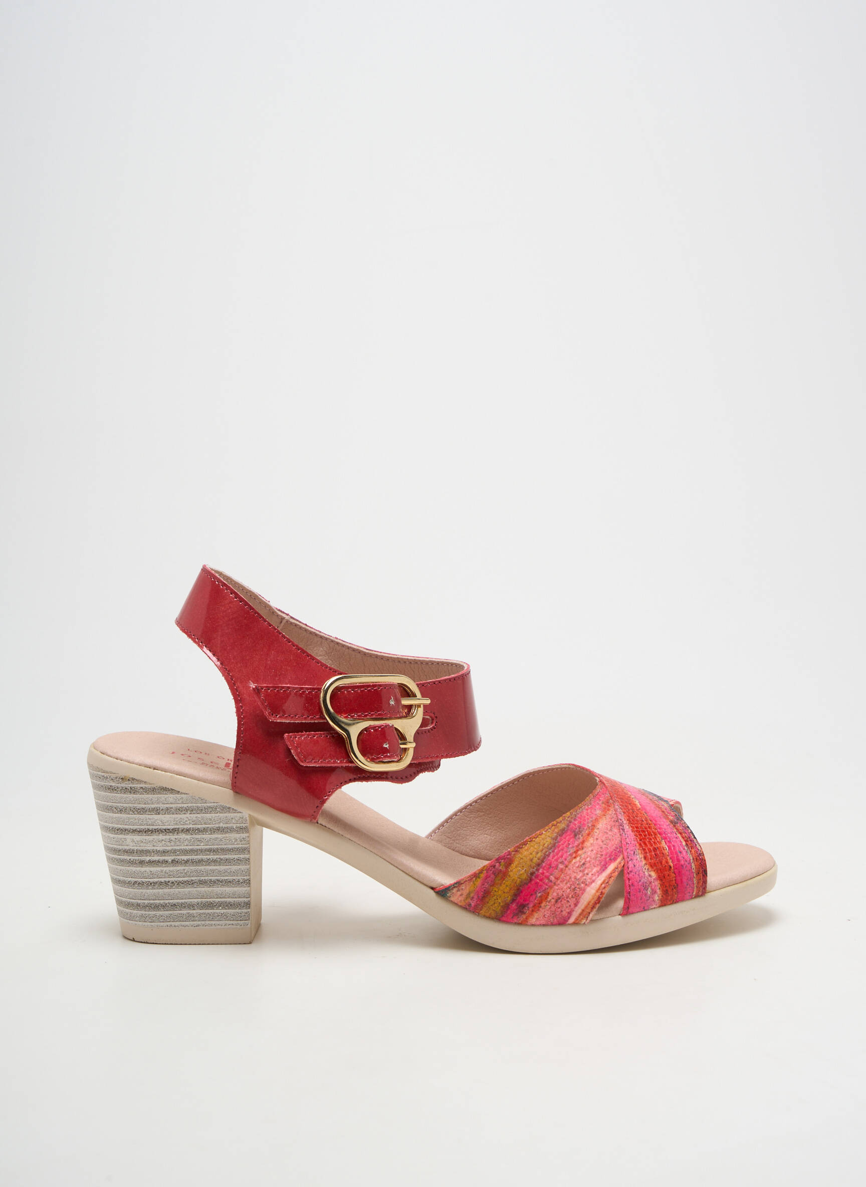 Sandales/nu pieds fermeture boucle(s) talon de 7 à 9cm rouge JOSE SAENZ femme