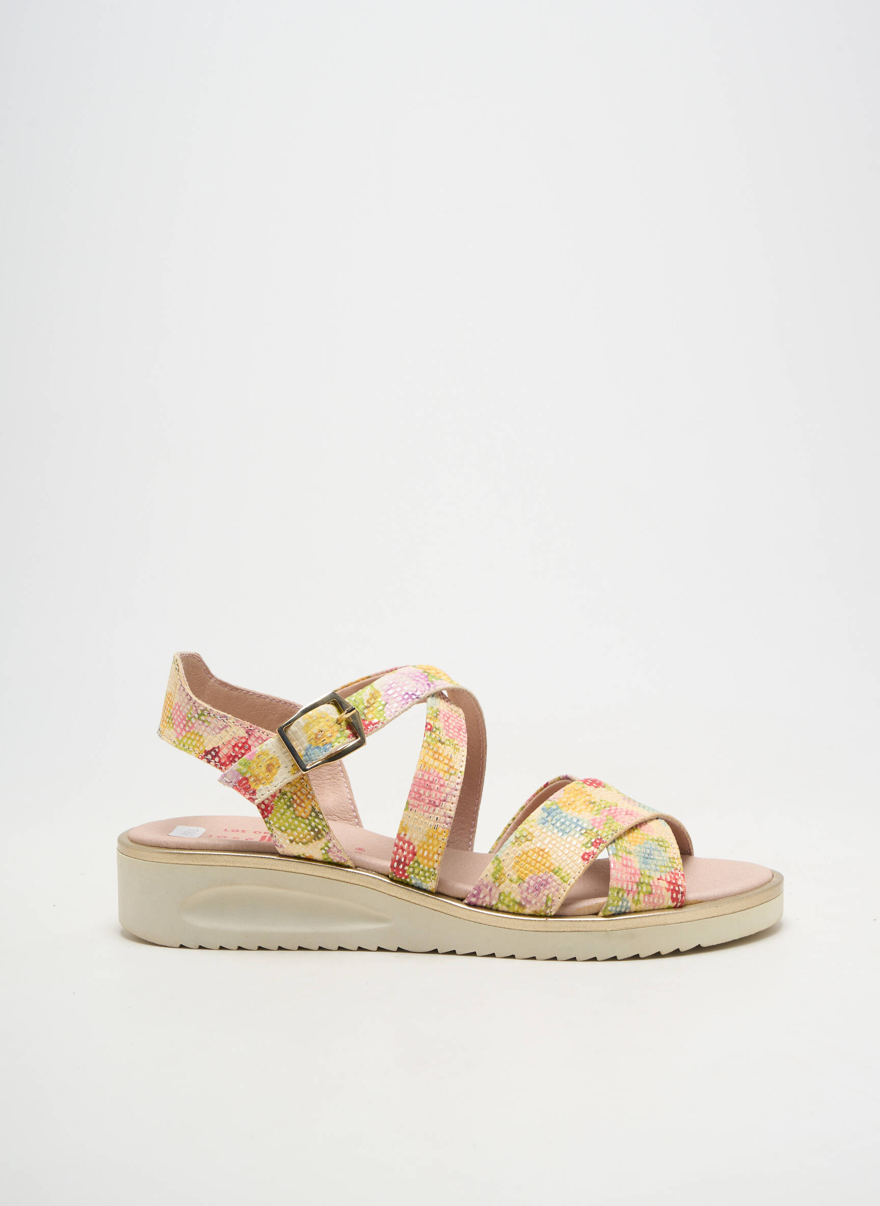 Sandales/nu pieds tissage satiné talon plat jusqu'à 3cm vert JOSE SAENZ femme