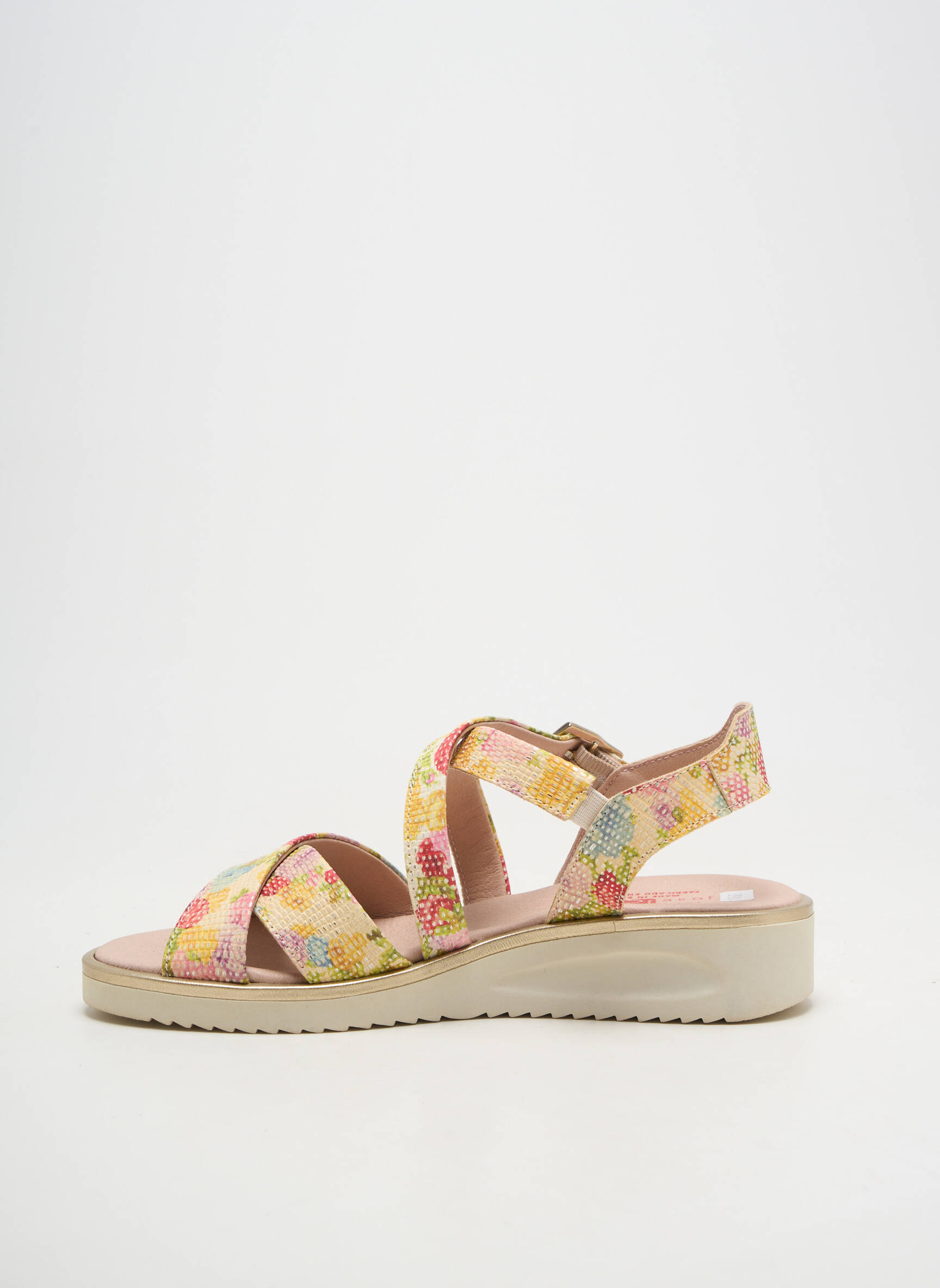 Sandales/nu pieds tissage satiné talon plat jusqu'à 3cm vert JOSE SAENZ femme