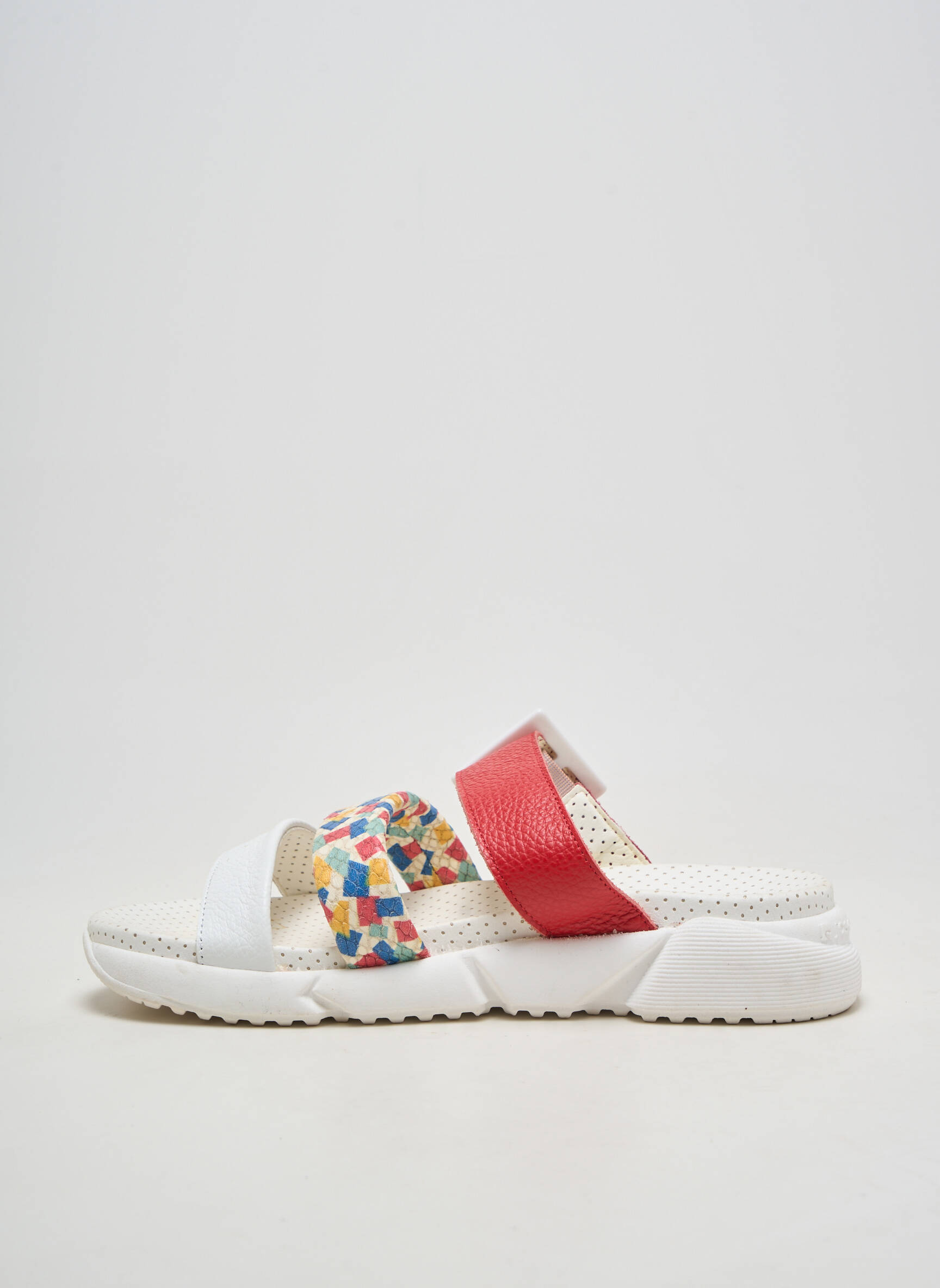 Mules/sabots matière lisse talon plat jusqu'à 3cm blanc JOSE SAENZ femme
