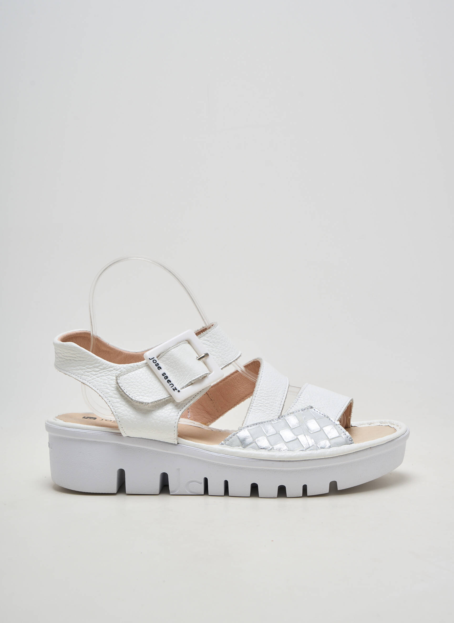 Sandales/nu pieds fermeture boucle(s) talon de 4 à 6cm blanc JOSE SAENZ femme