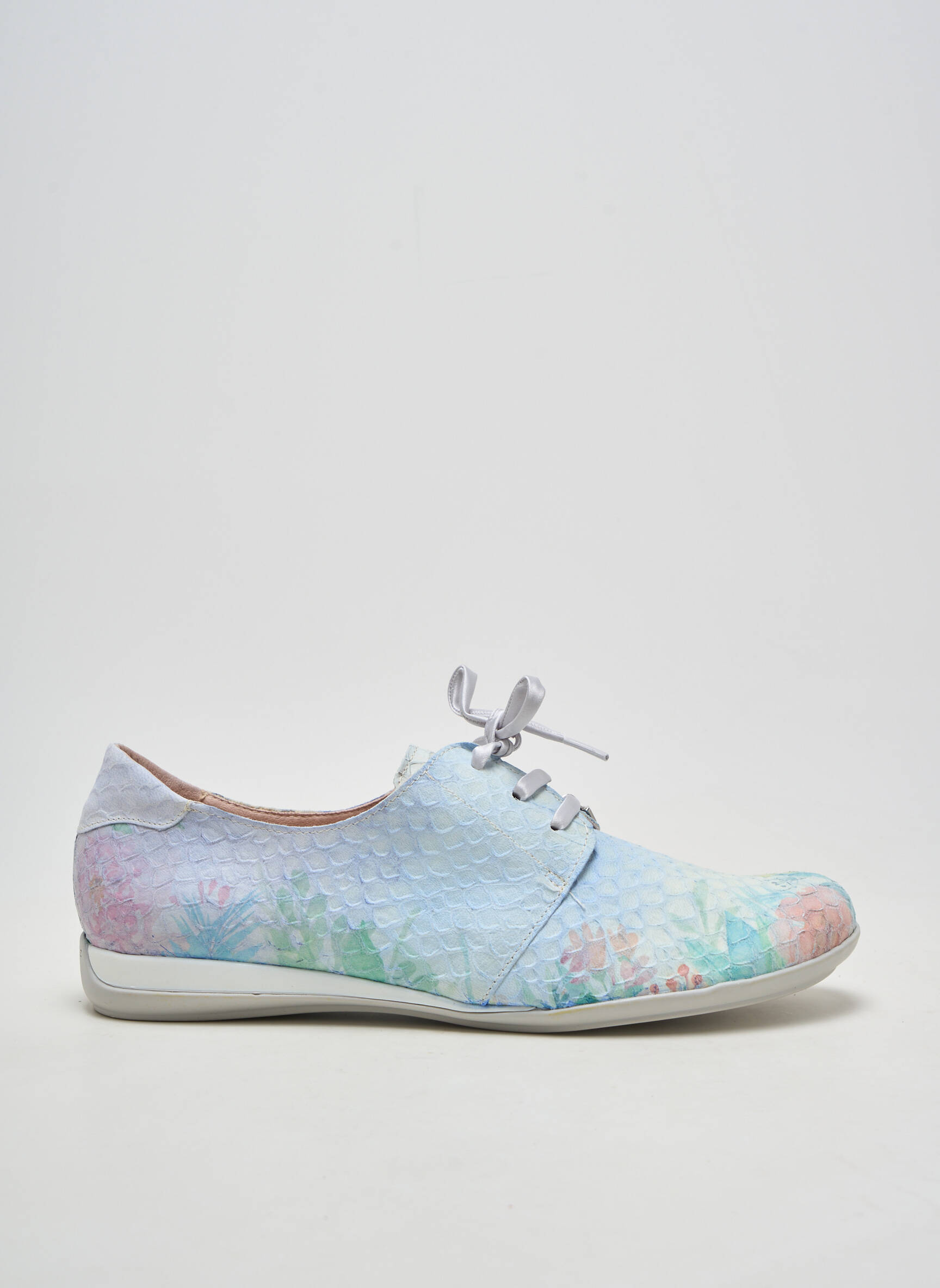 Derbies bout rond talon plat jusqu'à 3cm bleu JOSE SAENZ femme
