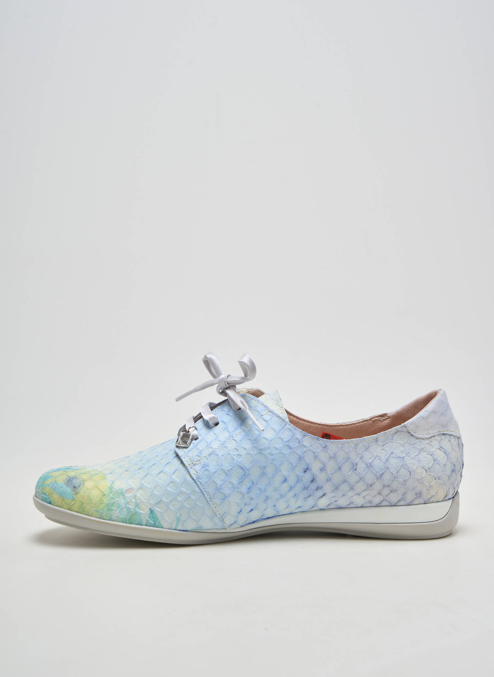 Derbies bout rond talon plat jusqu'à 3cm bleu JOSE SAENZ femme
