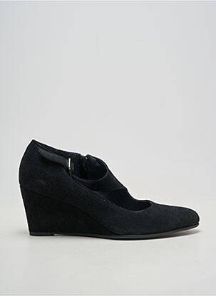 Escarpins nubuck talon de 7 à 9cm noir REBELLE femme