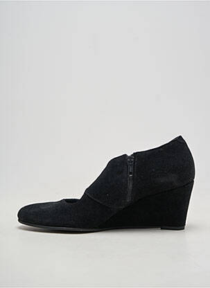 Escarpins nubuck talon de 7 à 9cm noir REBELLE femme