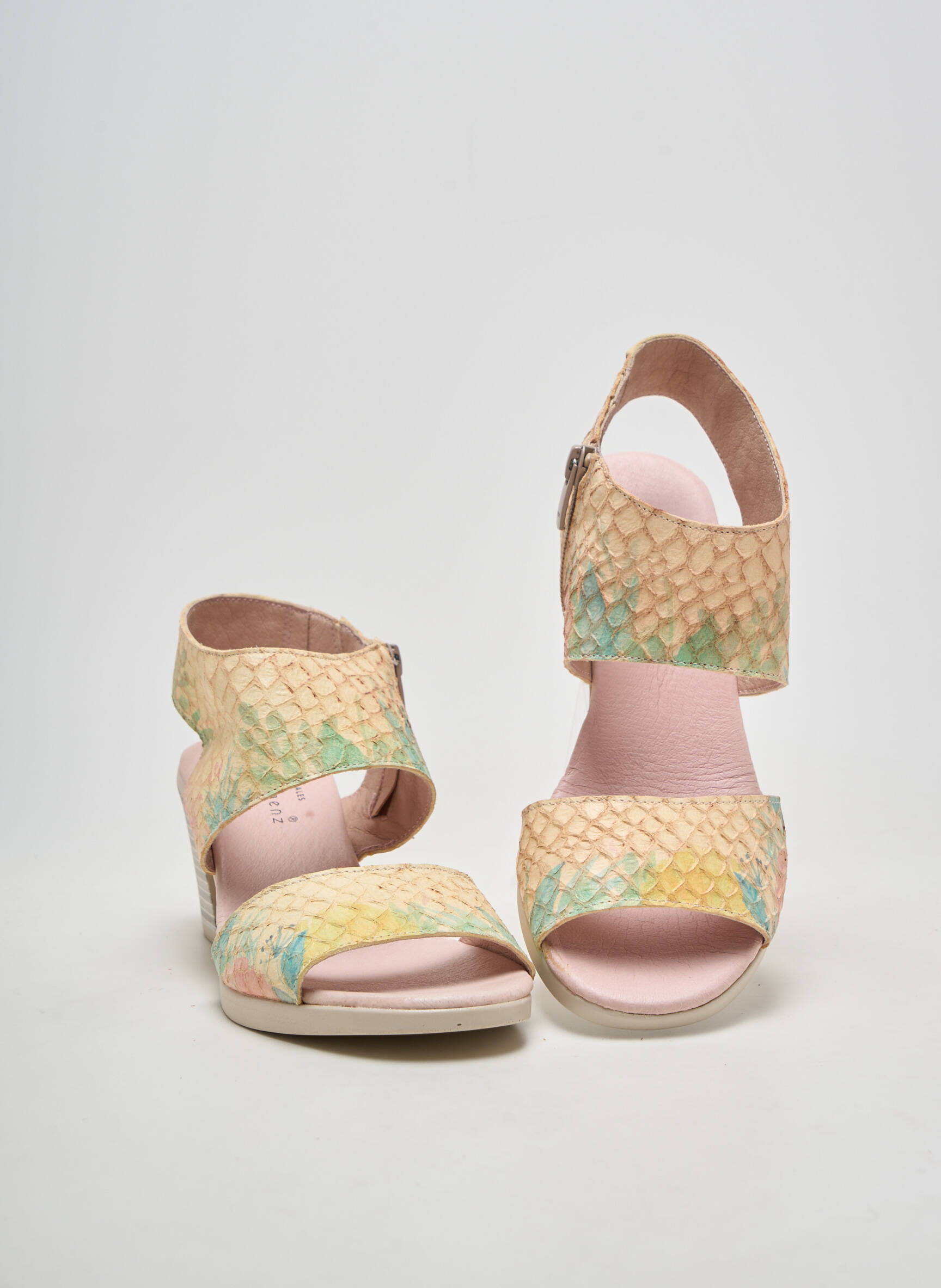 Sandales/nu pieds bout ouvert talon de 7 à 9cm rose JOSE SAENZ femme