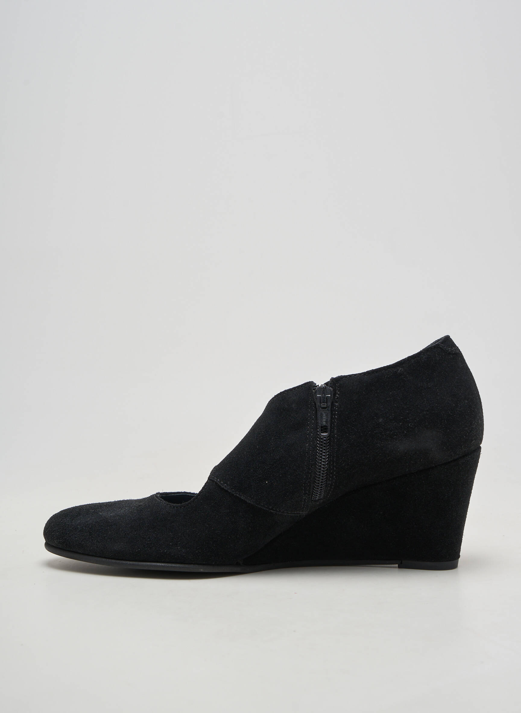 Escarpins nubuck talon de 7 à 9cm noir REBELLE femme
