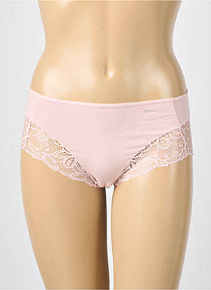 Culotte tissage dentelle rose JANIRA femme