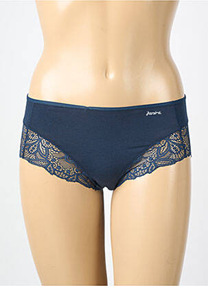Culotte tissage dentelle bleu JANIRA femme