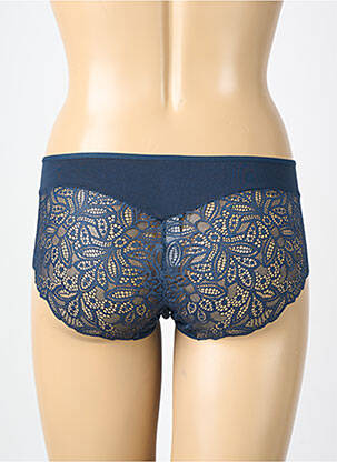 Culotte tissage dentelle bleu JANIRA femme