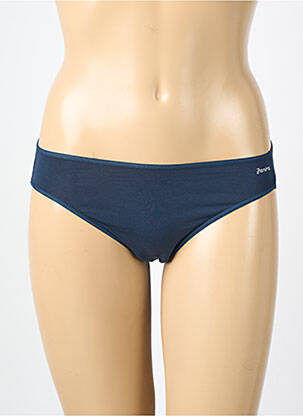 Culotte tissage dentelle bleu JANIRA femme