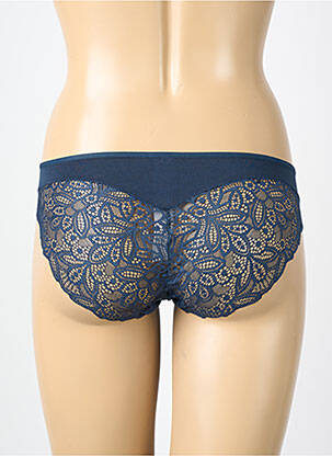Culotte tissage dentelle bleu JANIRA femme