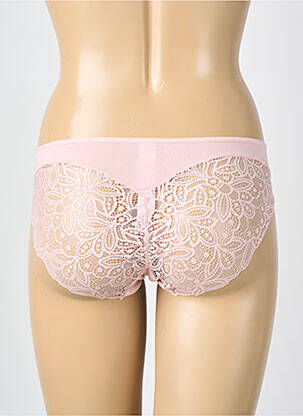 Culotte tissage dentelle rose JANIRA femme