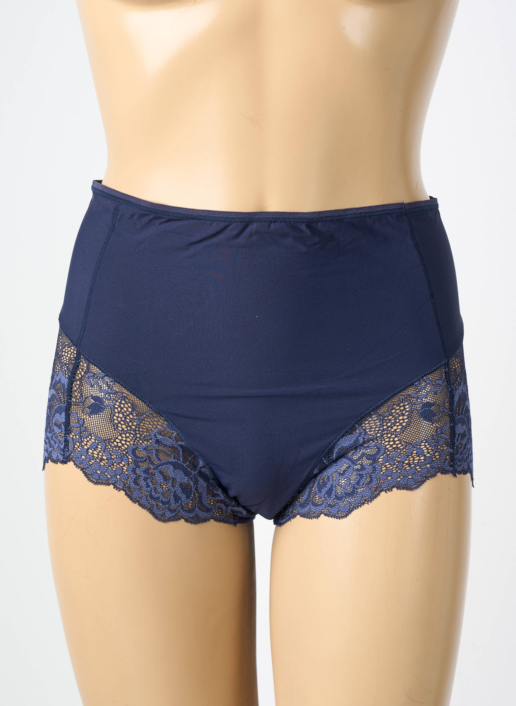 Culotte haute stretch bleu JANIRA femme