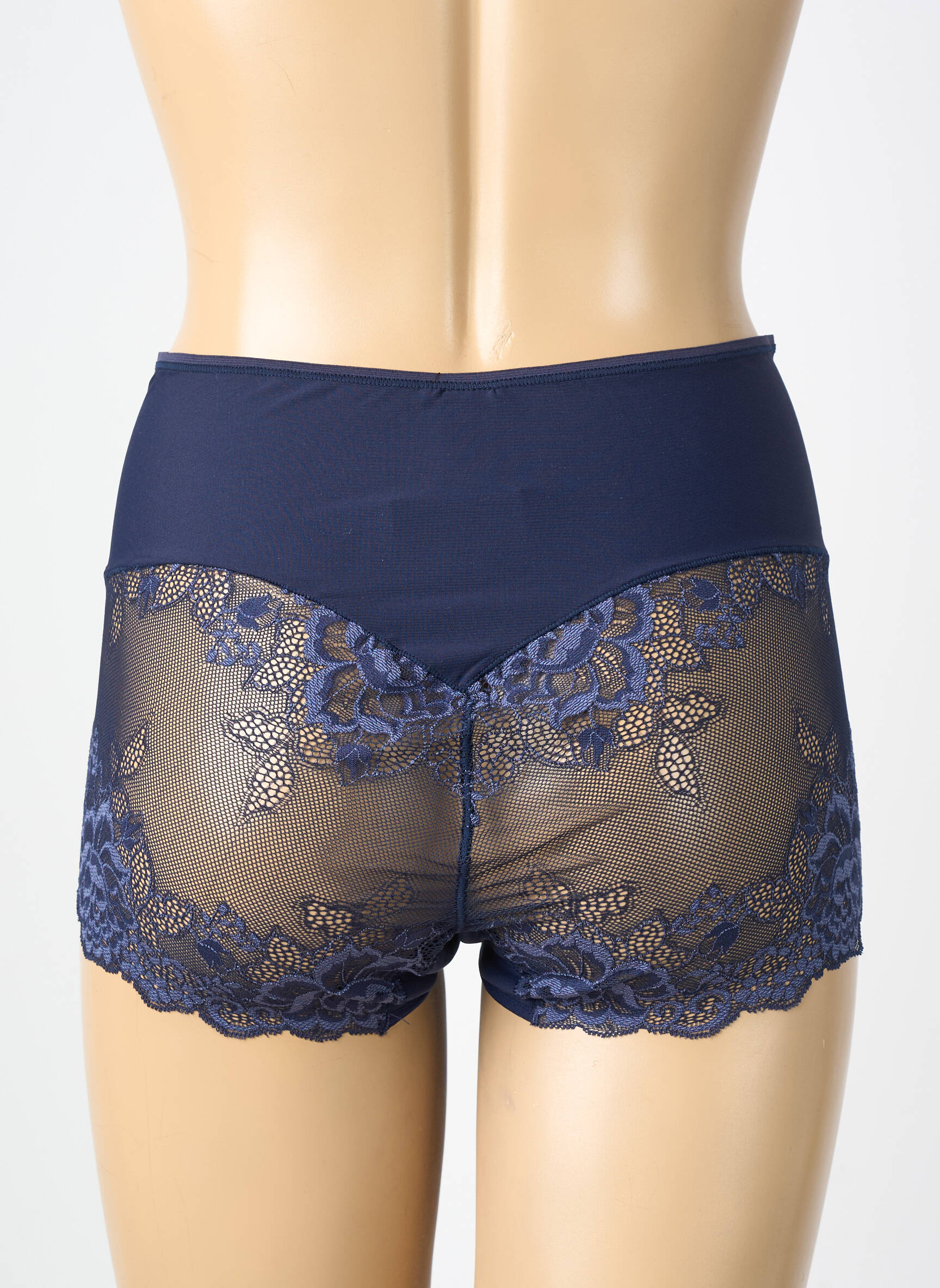 Culotte haute stretch bleu JANIRA femme